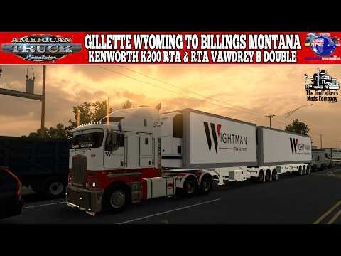 American Truck Simulator 1.57 : Gillette Wyoming To Billings Montana #trucking #australia #ats