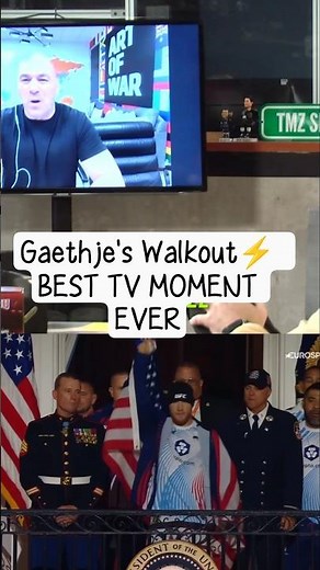 Gaethje's White House Walkout Was the BEST TV Moment EVER. #ufc #justingaethje