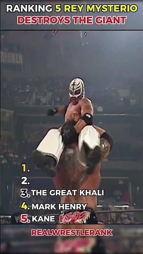Ranking 5 Times Rey Mysterio Destroyed Giants 😱🔥 | David vs Goliath Moments! #wwe #reymysterio
