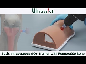 Tibia IO Task Trainer with Removable Bone for Needle Insertion Practice