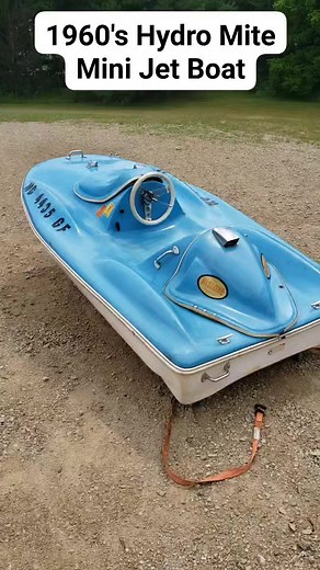 1960'S Vintage Hydro Mite Mini Jet Boat. $300 Find Non Running. | 2vintage