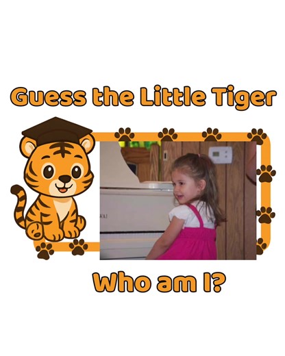 Class2026 I am so proud of you all. Your guesses have been on the money for weeks now. Can we keep it up?? Our next Graduating Little Tiger Cutie will be up this Thursday. Who will it be. The pressure is on.