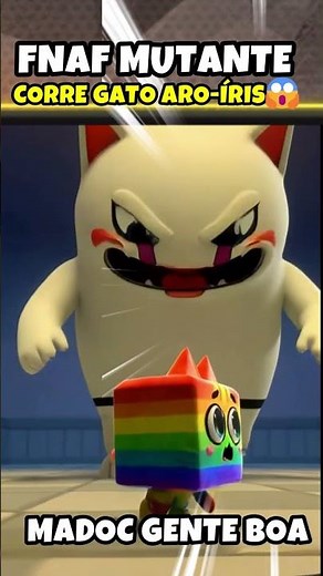 FNAF VIROU MUTANTE E PERSEGUIU O GATO ARCO ÍRIS NO CHICKEN GUN