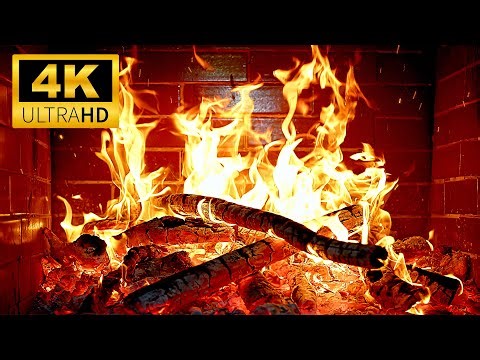 🔥3 Hours of ASMR Relaxing Fireplace 4K & Crackling Fire Sounds🔥Warm & Cozy Fireplace Burning Logs🔥