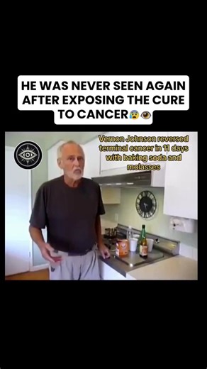 Conspiracy theories 👁️ on Instagram: "They told you cancer is a multi-billion dollar industry with no known cure… but a man named Vernon Johnston proved you can reverse terminal cancer in 10 days with two cheap, natural ingredients. Then he vanished. Here’s what they don’t tell you: ✅ Vernon Johnston was diagnosed with terminal, stage 4 prostate cancer that had spread to his bones. Doctors sent him home to die. ✅ His son discovered the key: Cancer cannot survive in an alkaline (high pH) environ