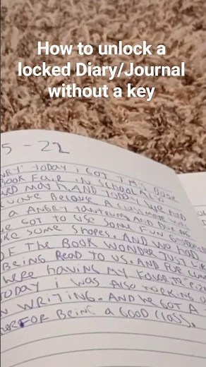 How to unlock a Locked Diary/Journal without a key (Tutorial) (Joke) #tutorial #joke #dogman #diary