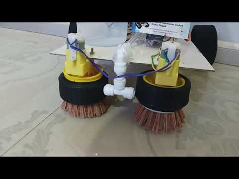 floor cleaning robot using arduino diy