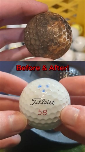 SUPER SATISFYING Rare Golf Ball Restoration! (Toothpaste?!)