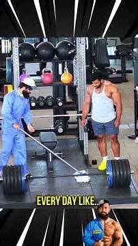 They thought the cleaner was joking… until he touched the weight. #anatoly #prank #gymprank #funny