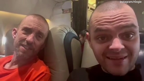 Aidan Aslin shares emotional message while on the plane to Saudi