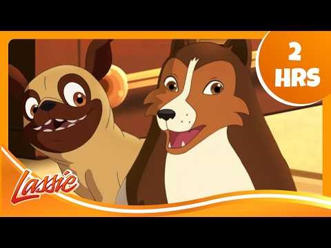 🐾 Saving Wolf Cubs & Wildlife! | The New Adventures of Lassie | Cartoons For Kids