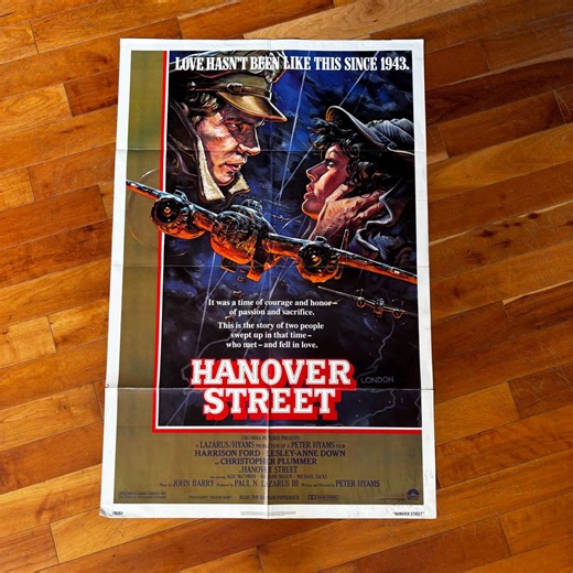 Hanover Street Original Movie Poster | 1979 Harrison Ford | 27x41" Folded One-sheet | WWII Romance Drama - Etsy