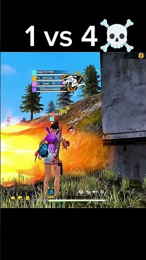 WTF!1 vs 4 Clutch in Just 4 Seconds Against Youtuber Squad1.2M views