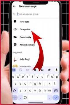 1 Minute में Facebook Group Chat बनाना सीखें" #Shorts#GroupChat#TechTips