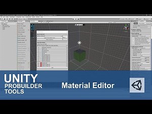 Unity Probuilder: Material Editor