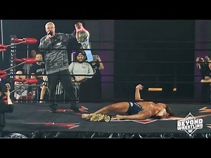 James Ellsworth lays out Matthew Riddle with the Intergender Championship | Beyond Wrestling #LitUp