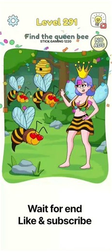 DOP 3 Level 291 | Find the Queen Bee and Save the Girl! 🐝👑 (Puzzle Solution) #stickgaming1220