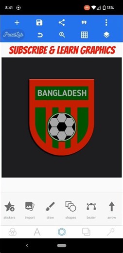 Football club logo design pixellab | How to make professional logo in pixellab