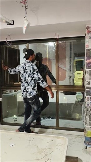 Aluminium Sliding Window Fix Glass Work #window #shorts #reels #home #interiordesign #homedecor #car