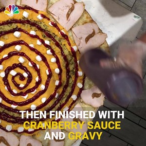 A New York eatery is serving up a full three-course Thanksgiving meal on top of a cheese pizza. Would you try it? Find out how to get one here: http://4.nbcny.com/YUOpAyH | NBC New York