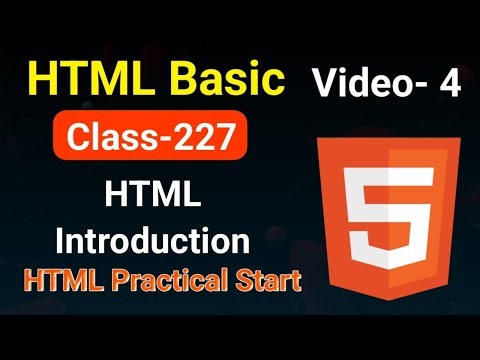 Introduction to HTML in Hindi (html practical) | html Basic Course for Beginners Video No.-4