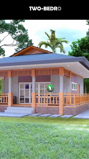 Two-Bedroom House Design💚 #fblifestyle | Arkiricz 3D 2.0