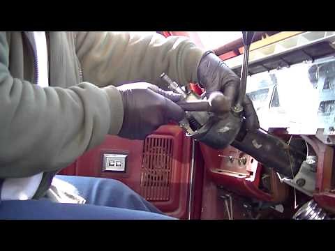 Red Ford Steering Column Assembly