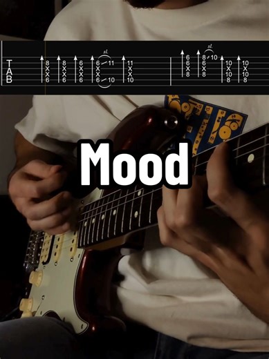Guitar Tutorial for 'Mood' by 24kGoldn