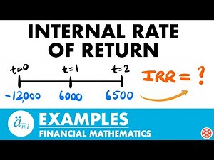 Internal Rate of Return Examples | Exam FM | Financial Mathematics - JK Math