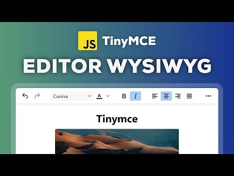 Como agregar un editor de texto tipo word a tu página web | TinyMCE