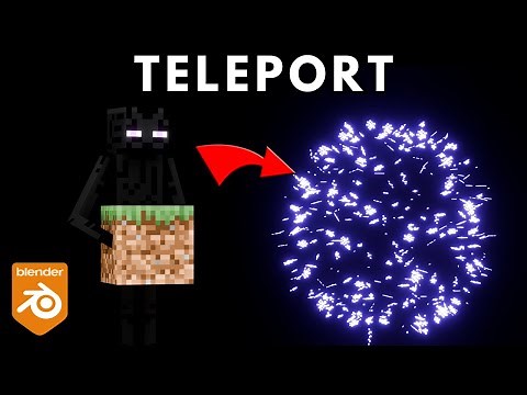How To Make Enderman Teleporting Particles - Minecraft Animation Tutorial