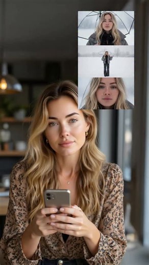 Aura App on Instagram: "Everyone thinks I’m outside in the snow taking aesthetic pics… but it’s literally just my room, upload selfie, and Aura doing the rest. ❄️✨ Soft light, snow vibes, cozy winter mood – Aura turns a simple selfie into a whole winter scene in seconds. If you want your photos to look like a snowy movie moment without even going out, just upload your selfie and let Aura make it look magical. 🤍"