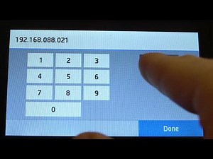 How to change the IP on Hp Color LaserJet Pro / Set the static...
