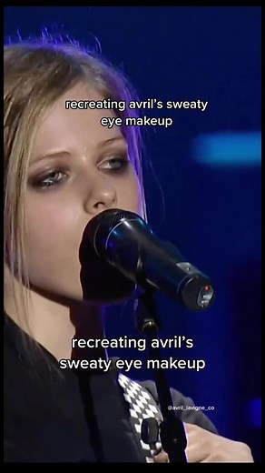 Recreating Avril Lavigne's Sweat Eye Makeup Tutorial