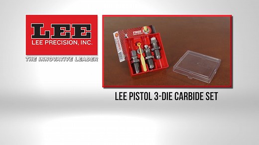 Lee Pistol 3-Die Carbide Set