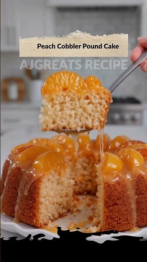 Peach Cobbler Pound Cake