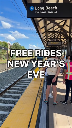 Trains will run all night on New Year’s Eve into New Year’s Day on the A, B, D and E Lines, while the C and K Lines will operate until 2 Rides on bus, rail @bikemetro and Metro Micro will be free! This annual tradition helps riders enjoy festivities without the worry of traffic, parking or driving under the influence, making Metro the safest, stress-free way to travel this holiday season. No fare will be collected on bus or rail from 4 a.m. on Wednesday, Dec. 31, 2025 to 3 a.m. on Thursday, Jan.