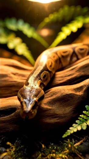 Ball python slithering looks insanely smooth 🐍✨