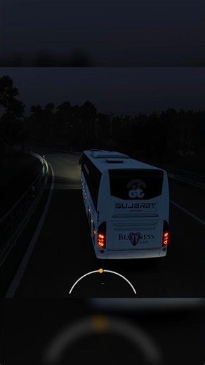 Luxury Bus Night Cruise 🌙🚌 | Smooth Cinematic Highway Drive | #Shorts