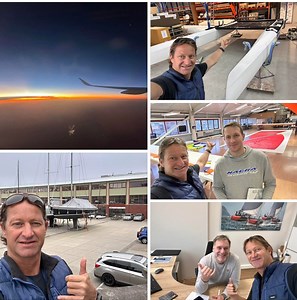TransCat Expedition build update… Excited, it’s all finally starting to come together and moving forward at speed for phase 1 of the Expediton build🚀 Final quick strike mission to do final checks, changes and tweaks with Peter, Rogier, Yvette, Terrance and Mark, for the new Craft build of the new full Carbon, Semi Foiling F20, build in The Hague-Amsterdam, with the Nacra Sailing Team. Awesome to have the whole basic build platform ready, with the holing strengthened carbon beams, hulls, with sp