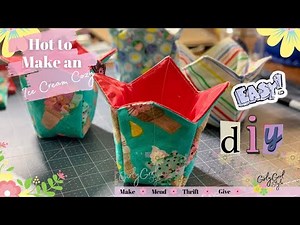 How to Make an Ice Cream Cozy | #icecreamcozy | #cozygrrlpattern