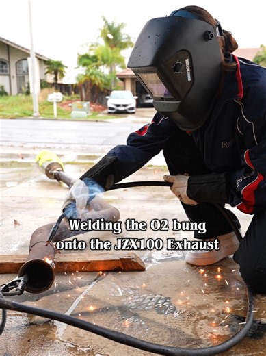 Welding O2 Bung to JZX100 Exhaust with Safety Tips