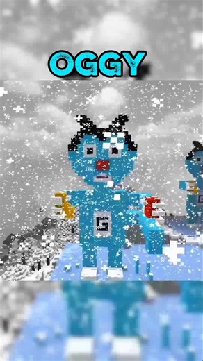 minecraft oggy #shorts #shortsfeed #minecraft