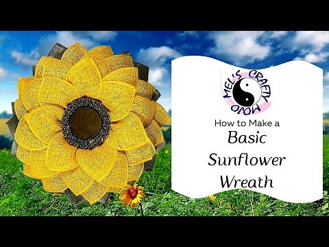 How to Make a Sunflower Wreath | Basic Flower Wreath Tutorial