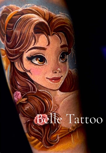 Belle Tattoo Ideas Inspired by Beauty and the Beast