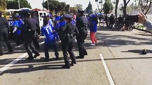 9.5K views · 480 reactions | Our #LAPD Southwest Division Officers felt the energy from the community and had to jump in for some dancing during the #MLKDay Kingdom Day Parade | LAPD Headquarters | Facebook