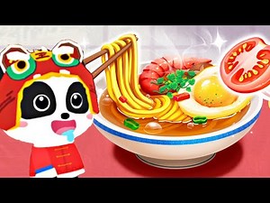 Baby Panda's Chinese Foods - Help Kiki & Miumiu to Taste Delicious Chinese Foods - Babybus Games