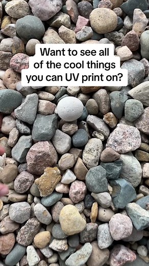 UV printing rocks! Literally…. Thanks to @kingprintco for the idea! Head over and give him a follow and see all of the cool stuff he’s printing over there!!! Also, Join Fire and Ink FB group to see what’s possible! ❤️ #uvprinting #iloveuvprinting #uvprintqueen