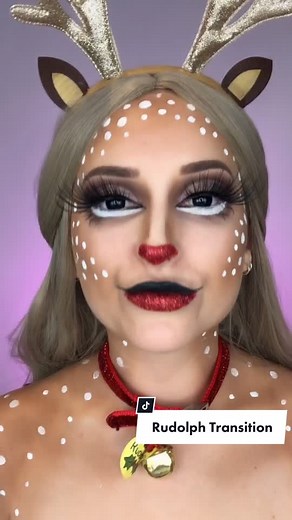 Sparkling Rudolph Makeup - Festive Christmas MUA Tutorial