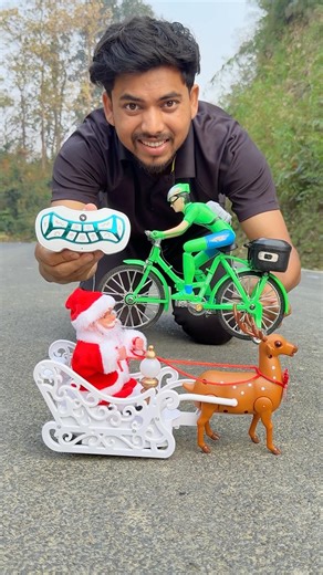 Ben10 Cycle Vs Santa Claus Sleigh Unboxing 😱